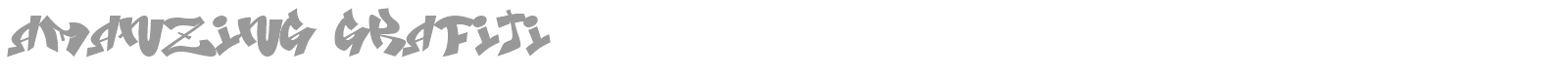 Amanzing Grafiti font preview